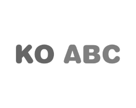 KO ABC商标原图 第25类服装鞋帽
