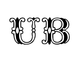 UB商标原图 第25类服装鞋帽