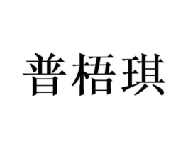 普梧琪商标原图 第25类服装鞋帽