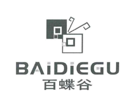 百蝶谷商标原图 第25类服装鞋帽