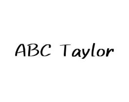 ABC TAYLOR商标原图 第25类服装鞋帽