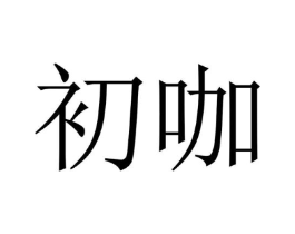 初咖商标原图 第25类服装鞋帽