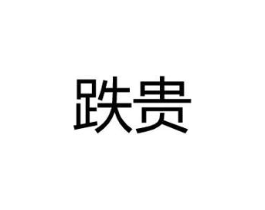 跌贵商标原图 第25类服装鞋帽