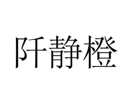 阡静橙商标原图 第25类服装鞋帽