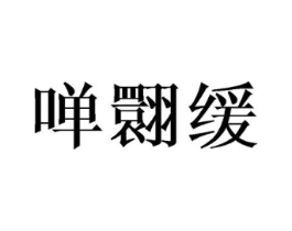 啴翾缓商标原图 第25类服装鞋帽