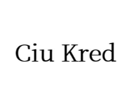 CIU KRED商标原图 第25类服装鞋帽