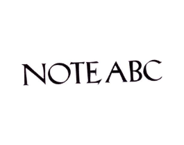 NOTE ABC商标原图 第25类服装鞋帽