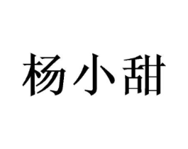 杨小甜商标原图 第25类服装鞋帽