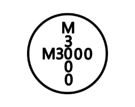 M3000 M3000商标原图 第25类服装鞋帽