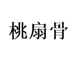 桃扇骨商标原图 第25类服装鞋帽