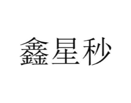 鑫星秒商标原图 第25类服装鞋帽