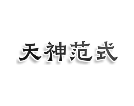 天神范式商标原图 第25类服装鞋帽
