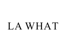 LA WHAT商标原图 第25类服装鞋帽