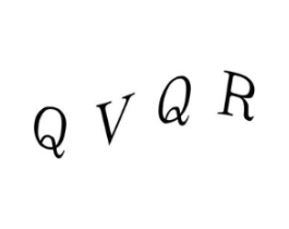 QVQR商标原图 第25类服装鞋帽
