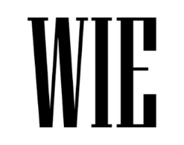 WIE商标原图 第25类服装鞋帽