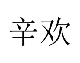 辛欢商标原图 第25类服装鞋帽