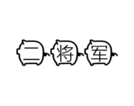 二将军商标原图 第25类服装鞋帽