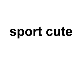 SPORT CUTE商标原图 第25类服装鞋帽