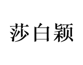 莎白颖商标原图 第25类服装鞋帽