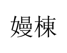 嫚栋商标原图 第25类服装鞋帽