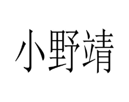小野靖商标原图 第25类服装鞋帽