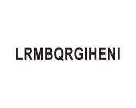 LRMBQRGIHENI商标原图 第25类服装鞋帽
