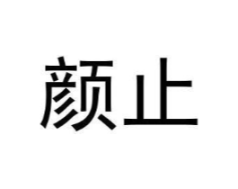 颜止商标原图 第25类服装鞋帽