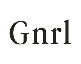 GNRL商标原图 第25类服装鞋帽