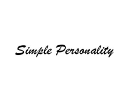 SIMPLE PERSONALITY商标原图 第25类服装鞋帽