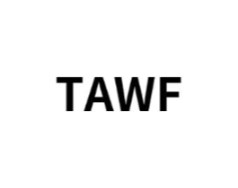 TAWF商标原图 第25类服装鞋帽