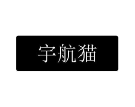 宇航猫商标原图 第25类服装鞋帽
