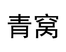 青窝商标原图 第25类服装鞋帽