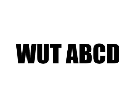 WUTABCD商标原图 第25类服装鞋帽