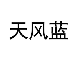 天风蓝商标原图 第25类服装鞋帽