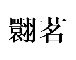 翾茗商标原图 第25类服装鞋帽