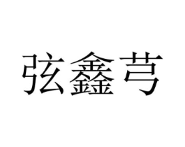 弦鑫芎商标原图 第25类服装鞋帽