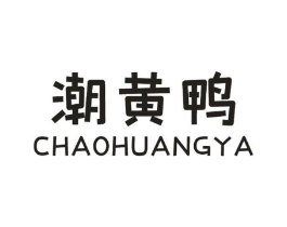潮黄鸭商标原图 第25类服装鞋帽
