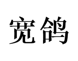 宽鸽商标原图 第25类服装鞋帽
