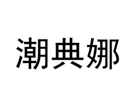 潮典娜商标原图 第25类服装鞋帽