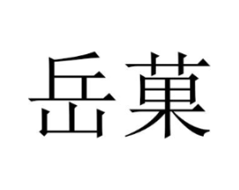 岳菓商标原图 第25类服装鞋帽