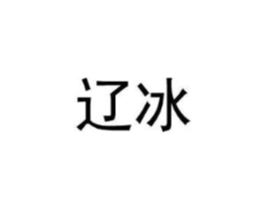辽冰商标原图 第25类服装鞋帽