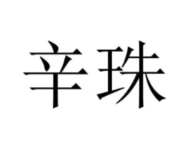 辛珠商标原图 第25类服装鞋帽