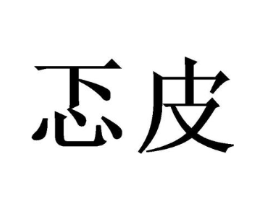 忑皮商标原图 第25类服装鞋帽
