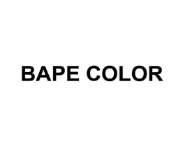 BAPE COLOR商标原图 第25类服装鞋帽