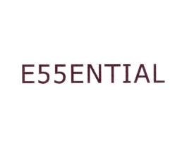 E55ENTIAL商标原图 第25类服装鞋帽