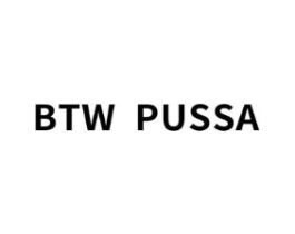 BTW PUSSA商标原图 第25类服装鞋帽