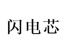 闪电芯商标原图 第25类服装鞋帽