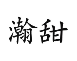 瀚甜商标原图 第25类服装鞋帽