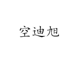 空迪旭商标原图 第25类服装鞋帽