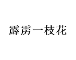 霹雳一枝花商标原图 第25类服装鞋帽